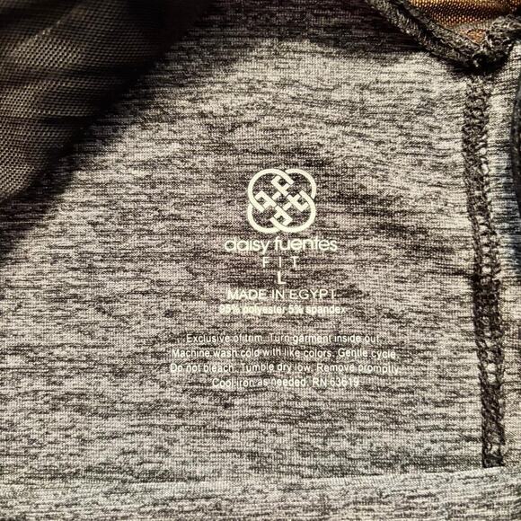 Set of 2 Activewear Tank Tops Grey Daisy Fuentes Size L & Blue Lija Size L Yoga - Picture 4 of 16